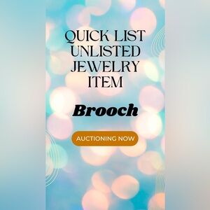 Live Auction Unlisted BROOCH Template